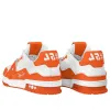LOUIS VUITTON LV Trainers 'White Orange' 1ABOIS sold by KicksCrew