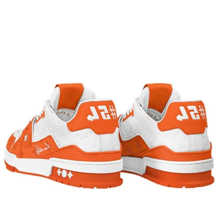LOUIS VUITTON LV Trainers 'White Orange' 1ABOIS sold by KicksCrew product image thumbnail 4