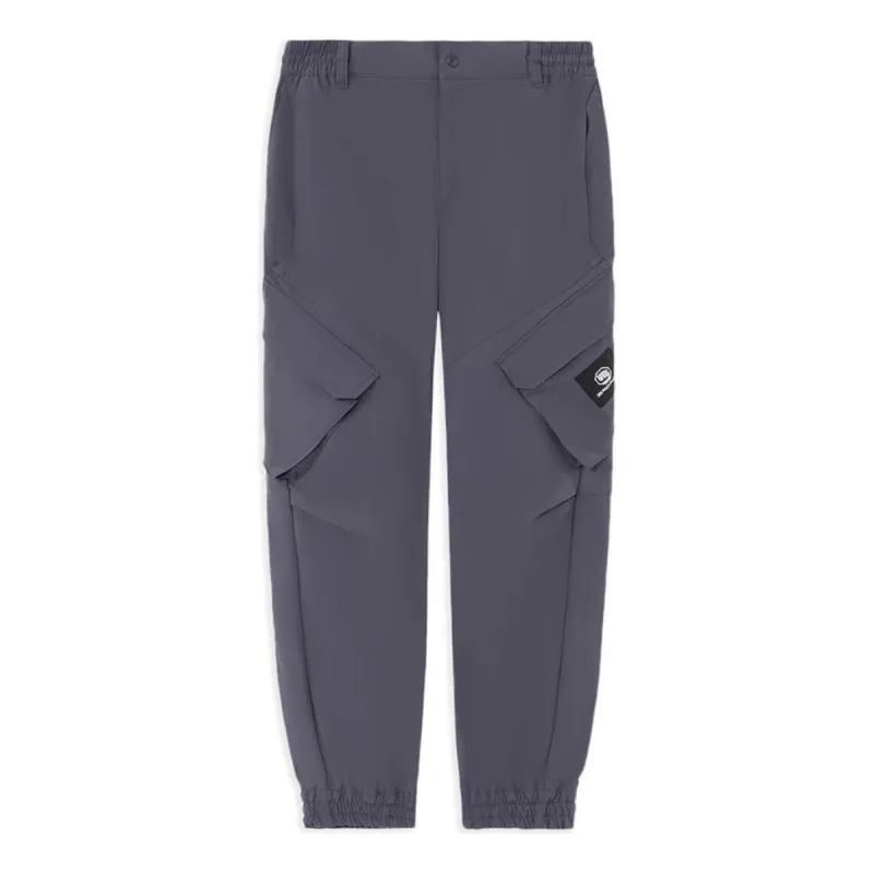 Li-Ning BadFive Graphic Pocket Joggers Pants 'Grey' AKXS075-2 sold by KicksCrew