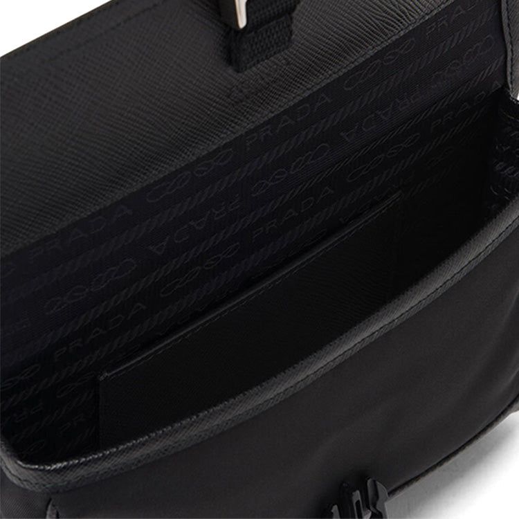 PRADA Saffiano logo-plaque smartphone holder 'Black' 2ZH108-2BBD-F0002 sold by KicksCrew product image thumbnail 3