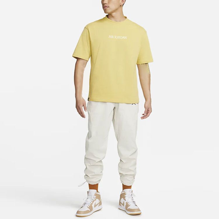 Air Jordan Logo T-Shirt 'Yellow' DO6100-701 sold by KicksCrew product image thumbnail 3