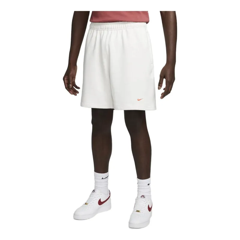 Nike Solo Swoosh French Terry Shorts 'White' DX0817-030 sold by KicksCrew