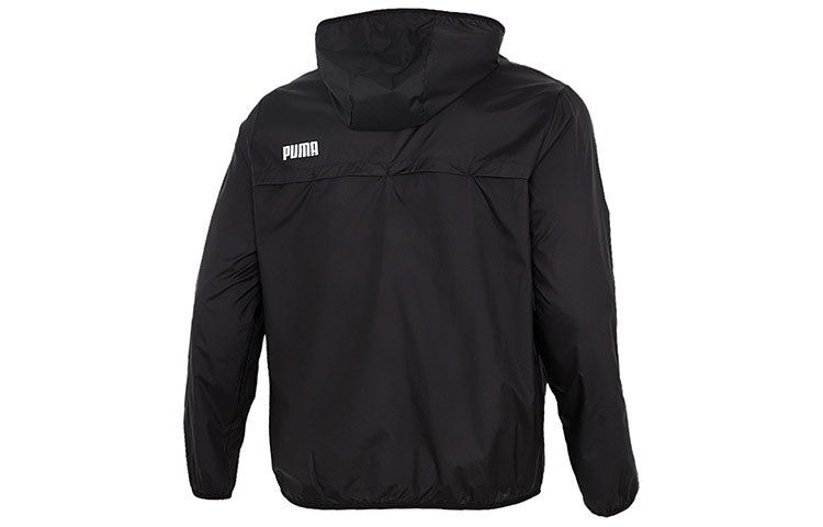 Puma Essentials Solid Windbreaker Jacket 'Black White' 588786-01 sold by KicksCrew product image thumbnail 2