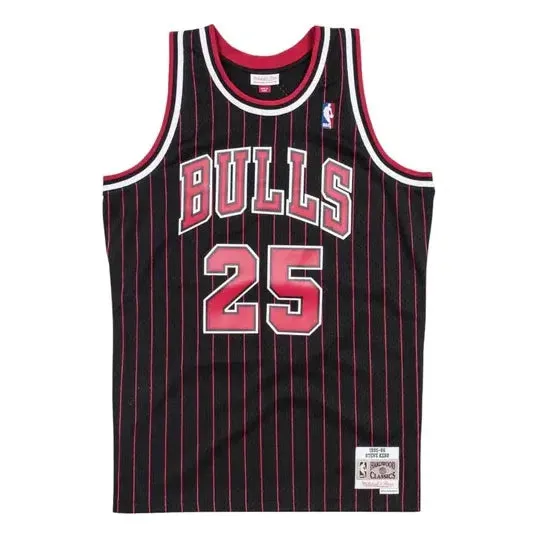 Mitchell & Ness x NBA Chicago Bulls 1995-96 Swingman Jersey 'Steve Kerr 25' BA81MB-CBU-K-JI1-BLACK sold by KicksCrew
