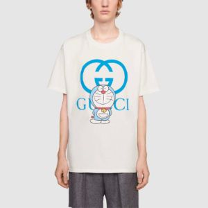 GUCCI x Doraemon Oversized T-shirt 'White Blue' 616036-XJDEZ-9791 sold by KicksCrew