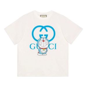 GUCCI x Doraemon Oversized T-shirt 'White Blue' 616036-XJDEZ-9791 sold by KicksCrew
