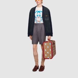 GUCCI x Doraemon Oversized T-shirt 'White Blue' 616036-XJDEZ-9791 sold by KicksCrew