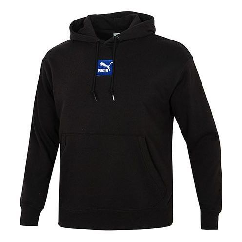 Puma EMB Logo Hoodie 'Black' 536774-01 sold by KicksCrew