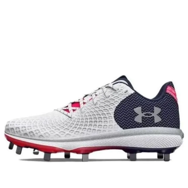 (WMNS) Under Armour UA Glyde 2 MT LE Softball Cleats 'White Black Red' 3026602-100 sold by KicksCrew