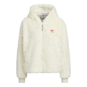 (WMNS) Adidas Originals X Feifei Ruan CNY FUR Jackets 'White' IX4225 sold by KicksCrew