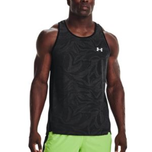 Under Armour Streaker Jacquard Singlet 'Black' 1369748-001 sold by KicksCrew