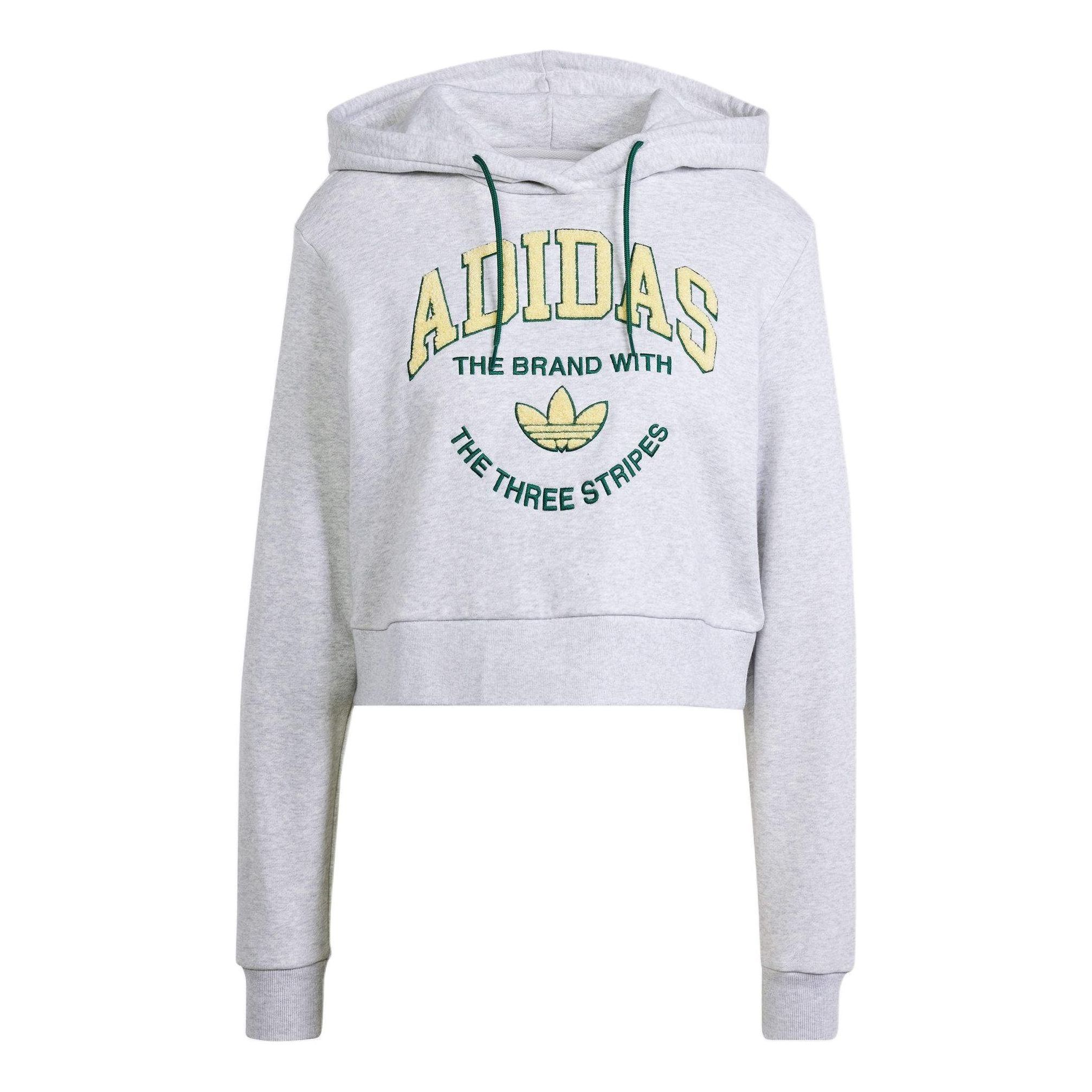 (WMNS) adidas VARSITY Graphic Hoodie 'Grey' IT9846 sold by KicksCrew
