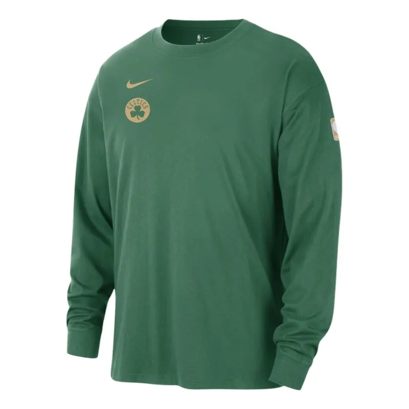 Nike NBA Max90 Boston Celtics Courtside Long Sleeve T-Shirt 'Green' FQ6059-312 sold by KicksCrew