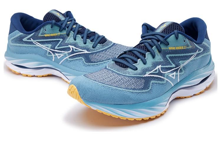 Mizuno Wave Rider 27 Shock Absorbing Bounce LowTop 'Blue' J1GC237504 sold by KicksCrew product image thumbnail 2