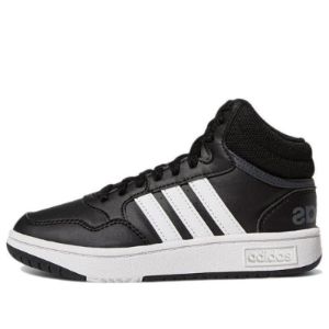 (GS) Adidas Neo Originals Hoops Mid Shoes 'Black White' GW0402 sold by KicksCrew