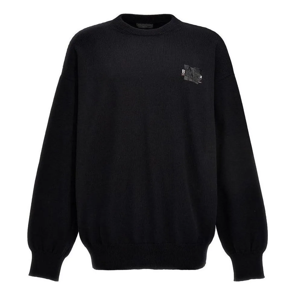 Balenciaga Gaffer Oversized Sweatshirt 'Black' 719158T32631000 sold by KicksCrew
