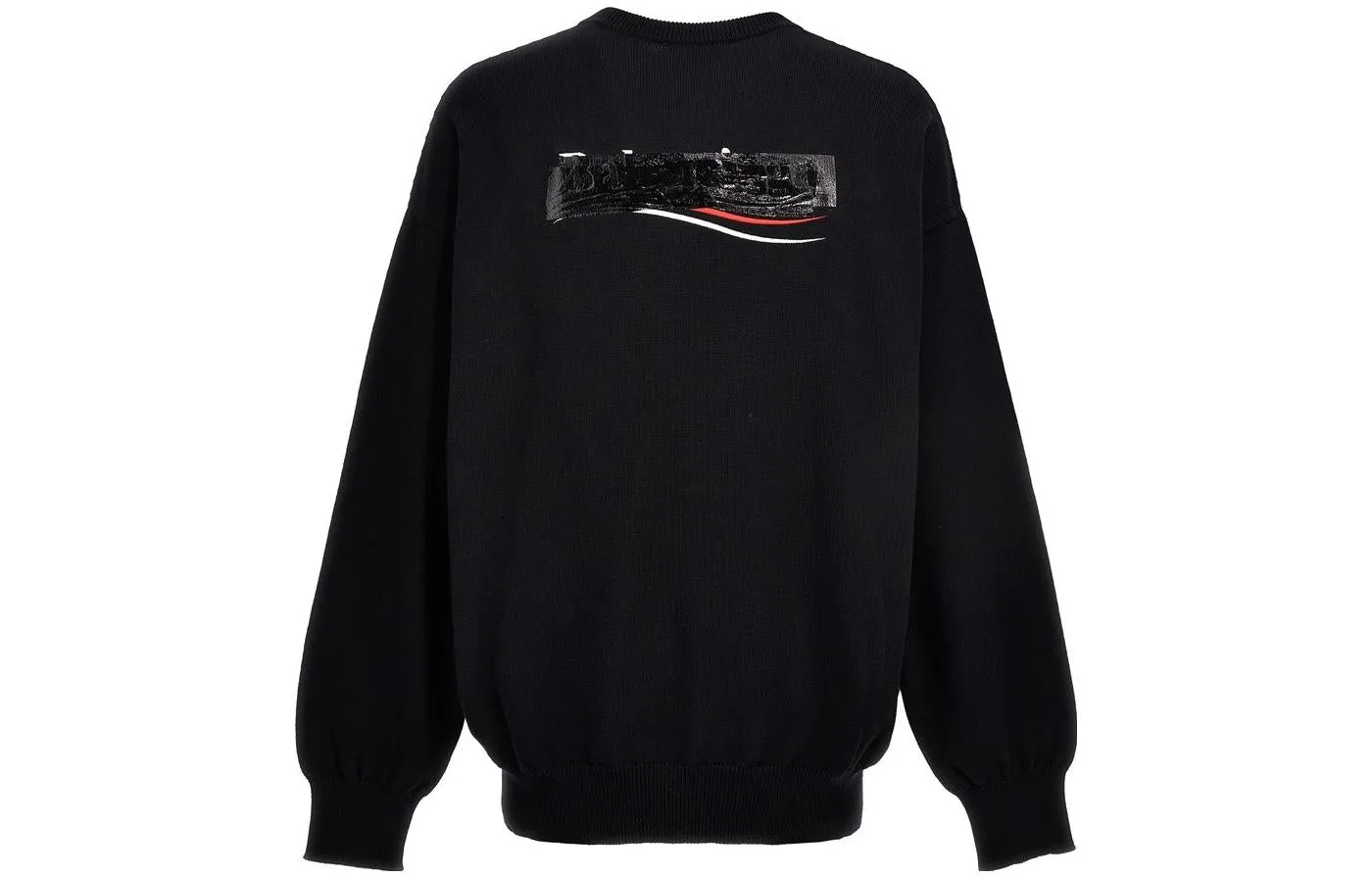 Balenciaga Gaffer Oversized Sweatshirt 'Black' 719158T32631000 sold by KicksCrew product image thumbnail 2