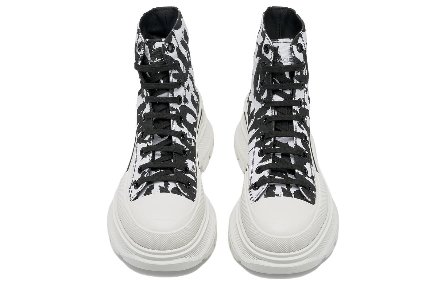 Alexander McQueen Tread Slick Graffiti Boots 'White Black Cream' 705667W4TG49356 sold by KicksCrew product image thumbnail 2
