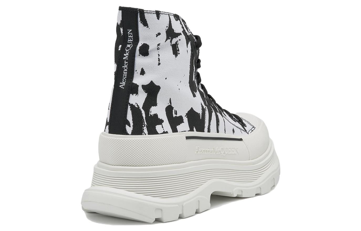 Alexander McQueen Tread Slick Graffiti Boots 'White Black Cream' 705667W4TG49356 sold by KicksCrew product image thumbnail 3