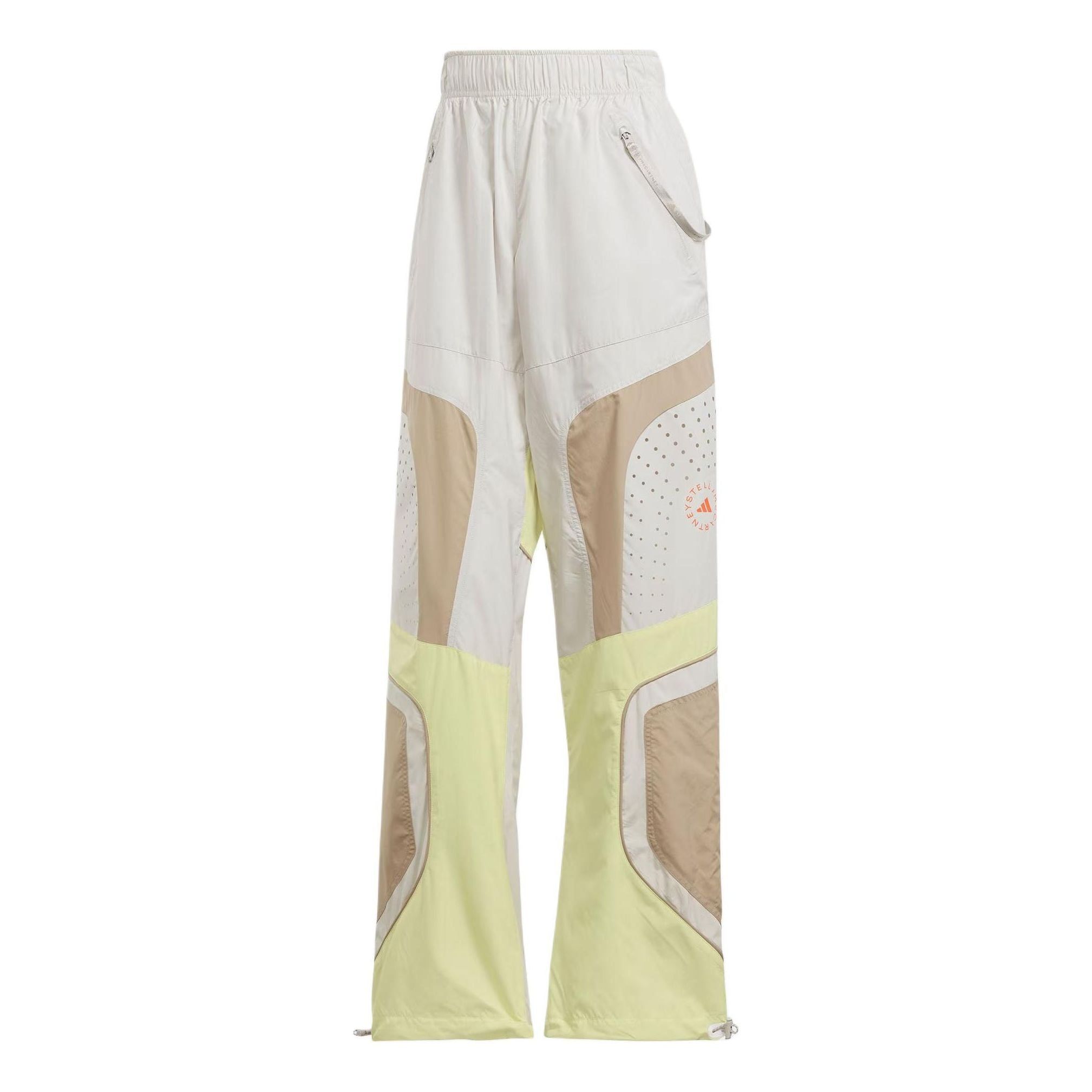 (WMNS) adidas By Stella McCartney Woven Track Pants 'White Yellow' IT7529 sold by KicksCrew