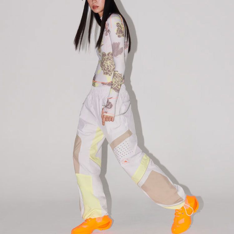 (WMNS) adidas By Stella McCartney Woven Track Pants 'White Yellow' IT7529 sold by KicksCrew product image thumbnail 5