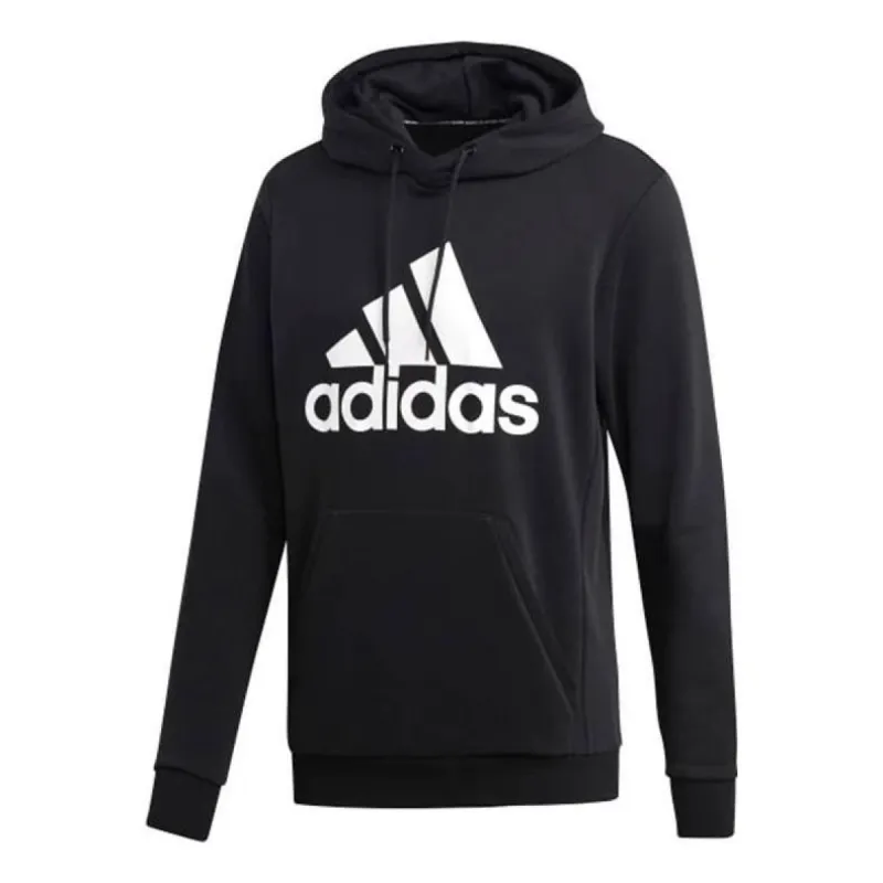 adidas Basketball Hoodie 'Black White' GH6663 sold by KicksCrew