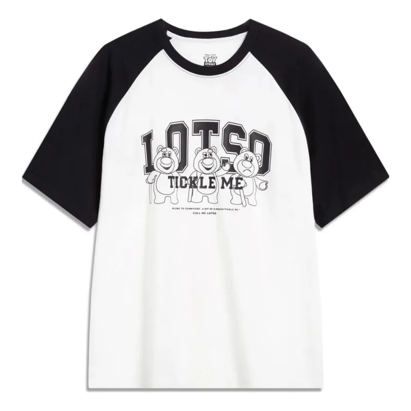 Li-Ning x Disney Toy Story Lotso Graphic T-shirt 'White Black' AHST753-2 sold by KicksCrew