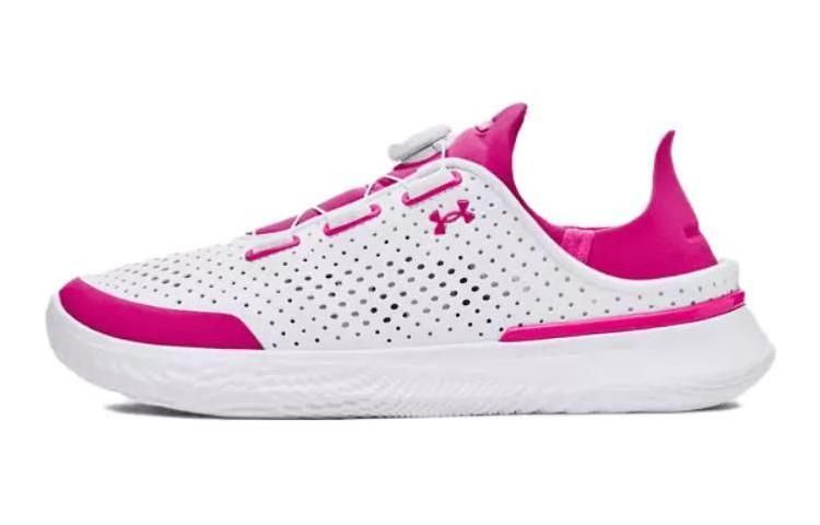(GS) Under Armour UA SlipSpeed Leather Shoes 'White Rebel Pink' 3028566102 sold by KicksCrew product image thumbnail 2