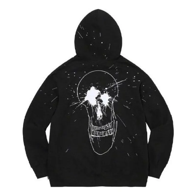 Supreme Ralph Steadman Skull Hooded Sweatshirt 'Black White' SUP-SS22-264 sold by KicksCrew