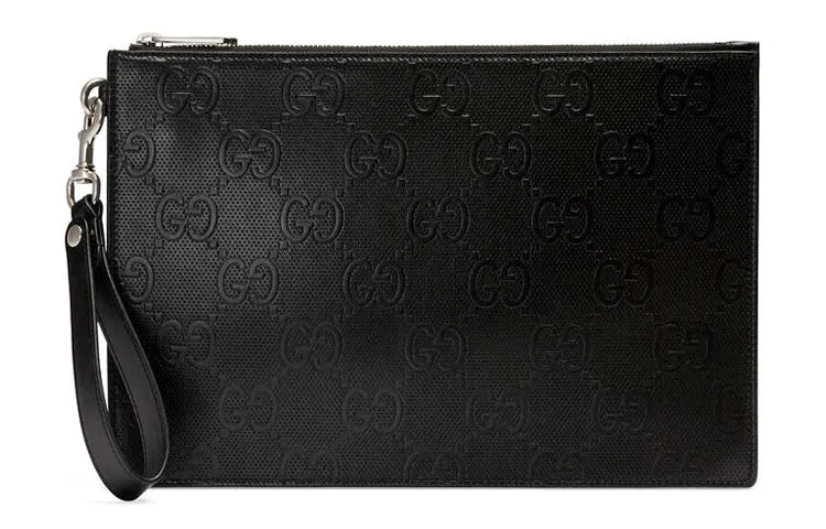 Gucci GG Embossed Pouch 'Black' 625569-1W3AN-1000 sold by KicksCrew product image thumbnail 2