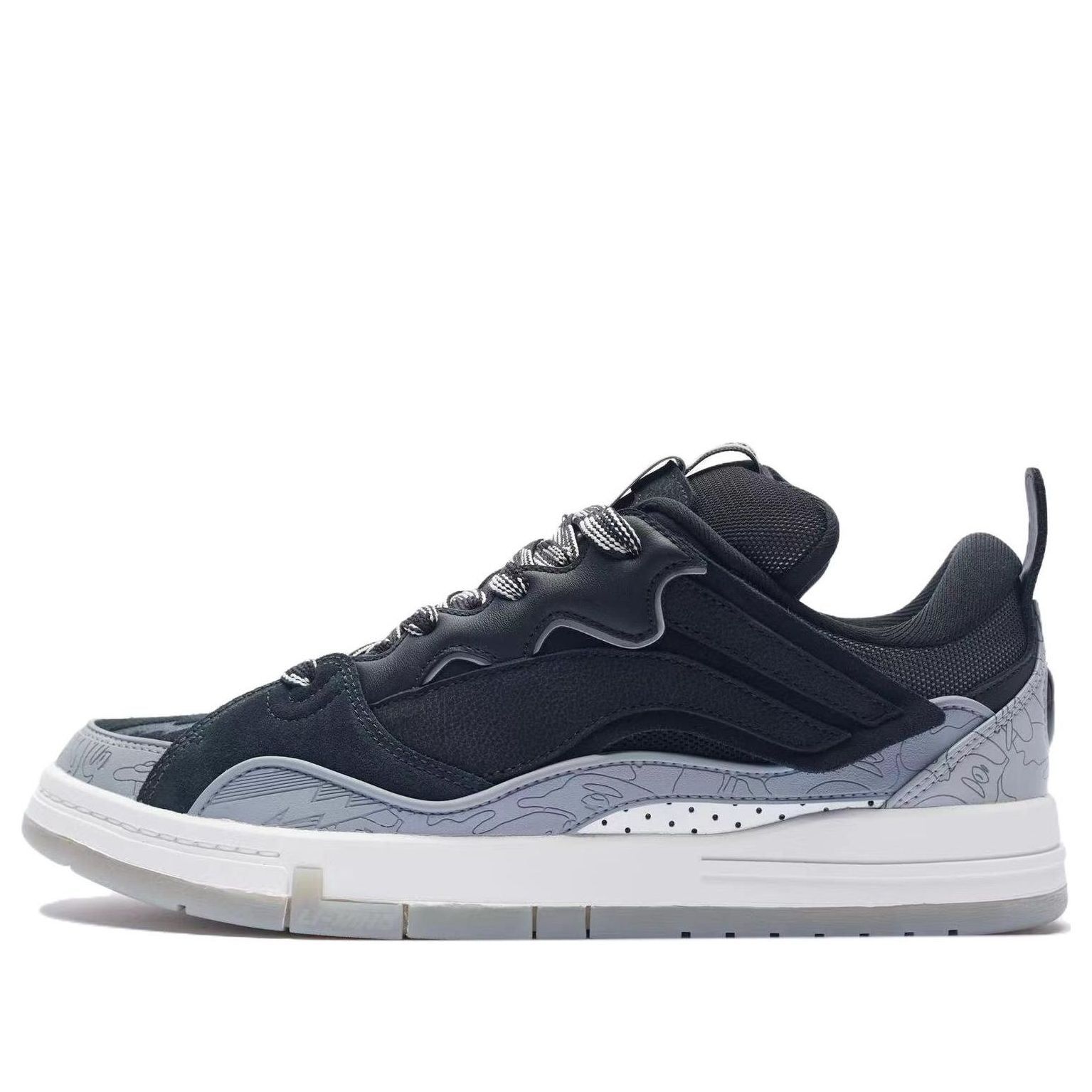 Li-Ning Superwave Golden x AAPE 10TH Anniversary 'Black Grey' AECS087-1 sold by KicksCrew