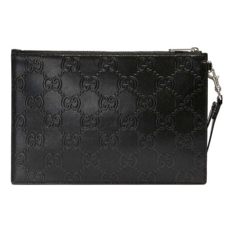 Gucci GG Embossed Pouch 'Black' 625569-1W3AN-1000 sold by KicksCrew