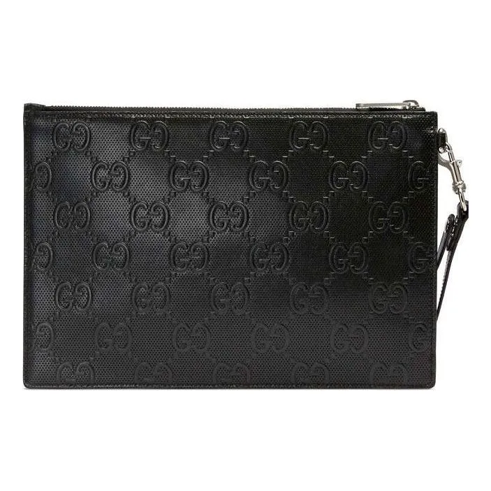 Gucci GG Embossed Pouch 'Black' 625569-1W3AN-1000 sold by KicksCrew