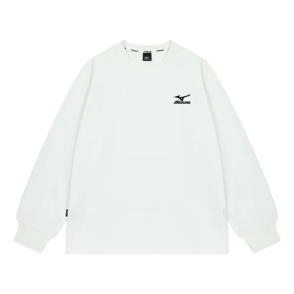 Mizuno Casual Logo Long Sleeve T-shirt 'White' A2CA2A83 sold by KicksCrew