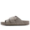 Birkenstock Kyoto Suede Leather Sandals 'Gray Taupe' 1022316 sold by KicksCrew
