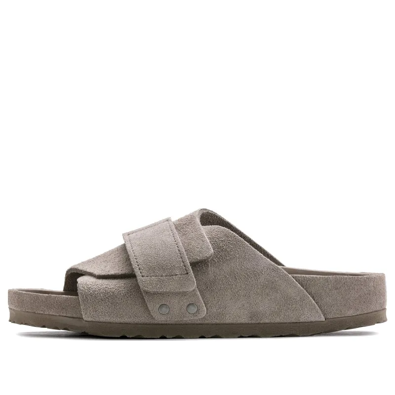 Birkenstock Kyoto Suede Leather Sandals 'Gray Taupe' 1022316 sold by KicksCrew