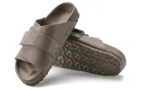 Birkenstock Kyoto Suede Leather Sandals 'Gray Taupe' 1022316 sold by KicksCrew