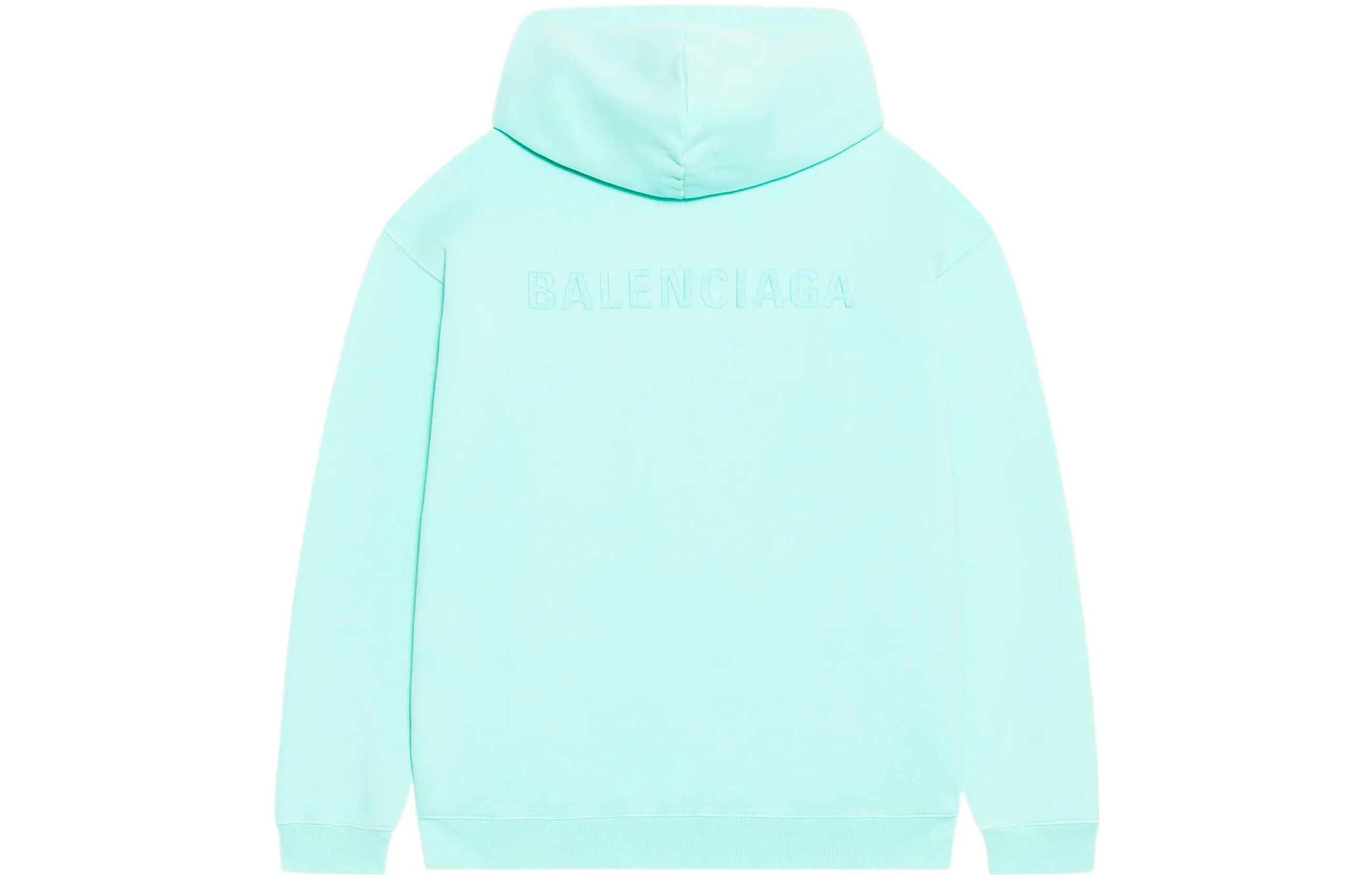 Balenciaga Logo Hoodie Medium Fit 'Terquesa' 600583TLVB83062 sold by KicksCrew product image thumbnail 2