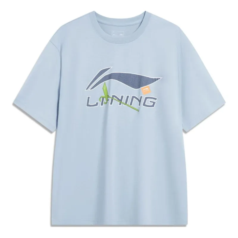 Li-Ning Essential Logo T-shirt 'Light Blue' AHST757-4 sold by KicksCrew