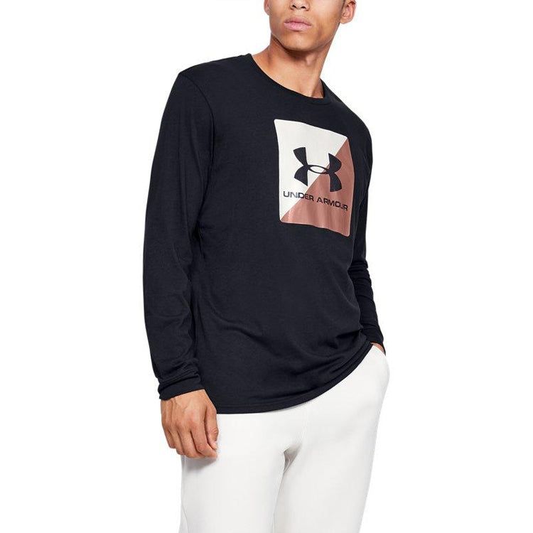 Under Armour Boxed Sportstyle Half Long-Sleeve T-shirt 'Black' 1351624-001 sold by KicksCrew product image thumbnail 3