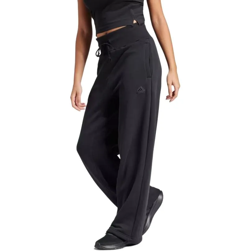 (WMNS) adidas Lounge French Terry Straight Leg Pants 'Black' IR8784 sold by KicksCrew product image thumbnail 2