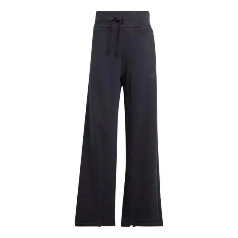 (WMNS) adidas Lounge French Terry Straight Leg Pants 'Black' IR8784 sold by KicksCrew