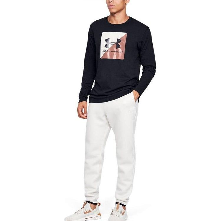 Under Armour Boxed Sportstyle Half Long-Sleeve T-shirt 'Black' 1351624-001 sold by KicksCrew product image thumbnail 4