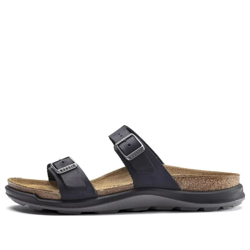 (WMNS) Birkenstock Sierra Waxy Leather Narrow Fit Sandals 'Black' 1018704 sold by KicksCrew