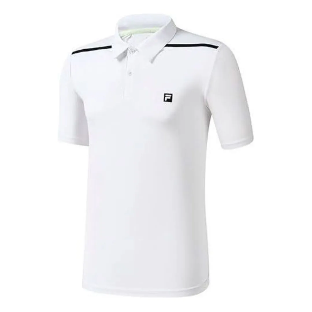FILA Athletics Logo Tennis Polo Shirt 'White' A11M223113F-WT sold by KicksCrew