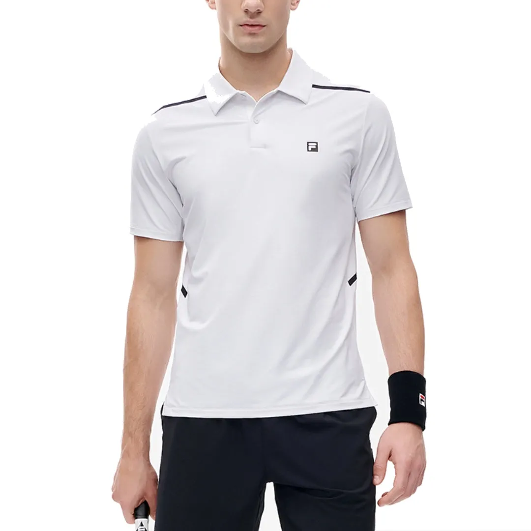 FILA Athletics Logo Tennis Polo Shirt 'White' A11M223113F-WT sold by KicksCrew product image thumbnail 3