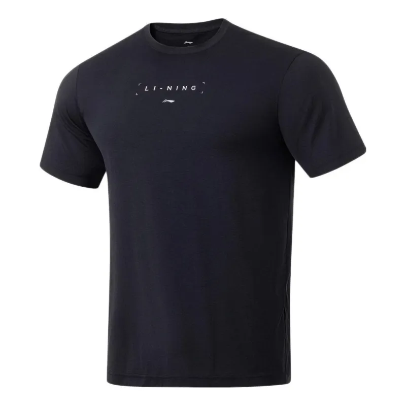 Li-Ning Lifestyle Sportswear Tee 'Black' ATST103-1 sold by KicksCrew