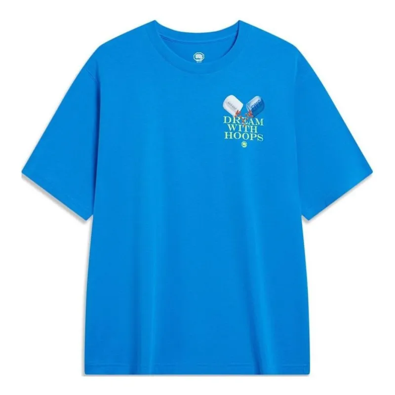 Li-Ning BadFive Graphic T-shirt 'Blue' AHST905-2 sold by KicksCrew