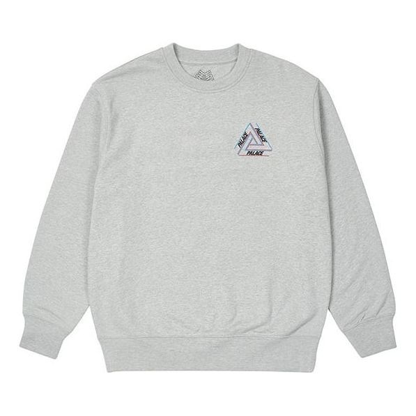 Palace Fw21 Basically A Tri-ferg Crew Sweater 'Grey' P21CW009 sold by KicksCrew