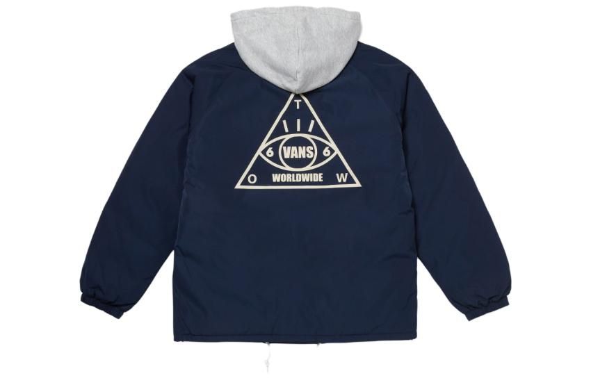 Vans Casual Hooded Down Jacket 'Navy Blue' VN000FBYLKZ sold by KicksCrew product image thumbnail 2